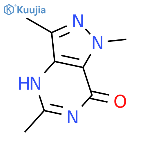 1,3,5-trimethyl-1H,6H,7H-pyrazolo4,3-dpyrimidin-7-one structure