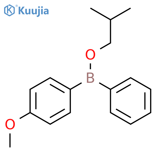 Borinic acid, (4-methoxyphenyl)phenyl-, 2-methylpropyl ester structure