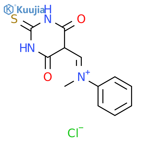 Benzenaminium, N-[(hexahydro-4,6-dioxo-2-thioxo-5-pyrimidinyl)methylene]-N-methyl-, chloride (1:1) structure