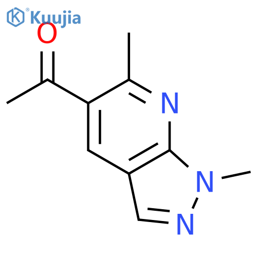 Ethanone, 1-(1,6-dimethyl-1H-pyrazolo[3,4-b]pyridin-5-yl)- structure