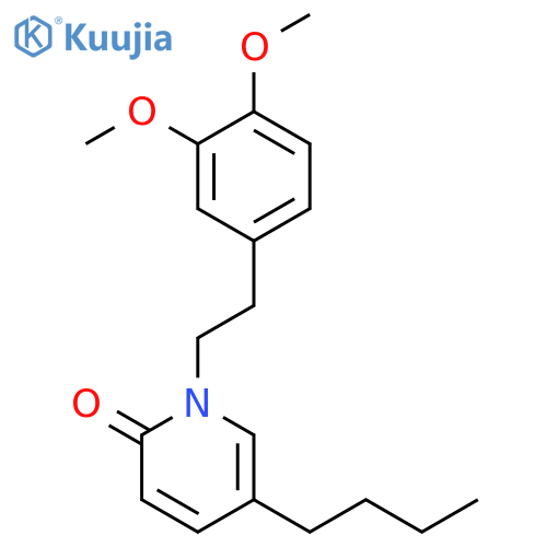 2(1H)-PYRIDINONE, 5-BUTYL-1-[2-(3,4-DIMETHOXYPHENYL)ETHYL]- structure