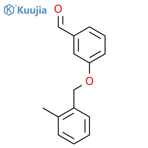 3-[(2-methylphenyl)methoxy]benzaldehyde structure