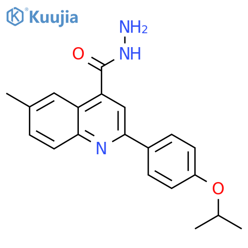 2-(4-Isopropoxyphenyl)-6-methylquinoline-4-carbohydrazide structure