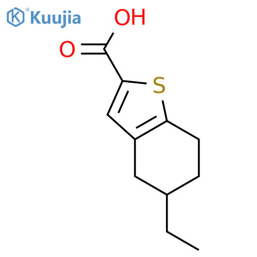 5-ethyl-4,5,6,7-tetrahydro-1-benzothiophene-2-carboxylic Acid structure