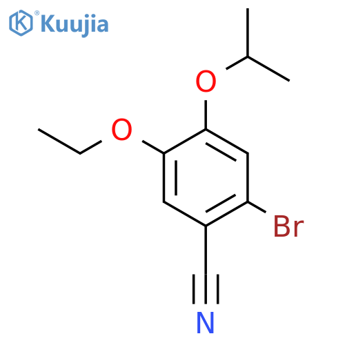 2-Bromo-5-ethoxy-4-isopropoxybenzonitrile structure