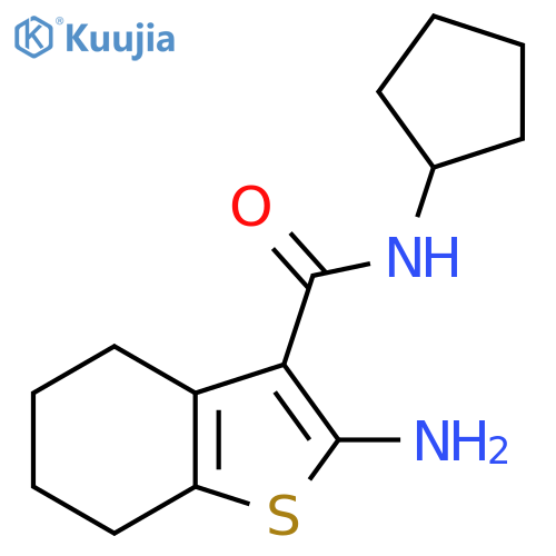 2-Amino-N-cyclopentyl-4,5,6,7-tetrahydro-1-benzothiophene-3-carboxamide structure