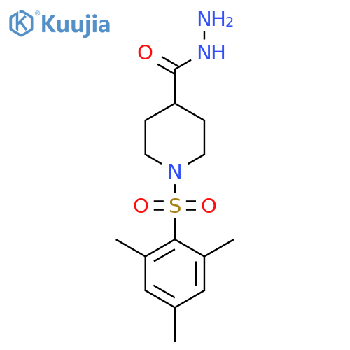 1-(Mesitylsulfonyl)piperidine-4-carbohydrazide structure