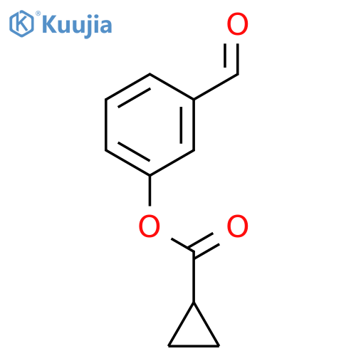 3-Formylphenyl cyclopropanecarboxylate structure