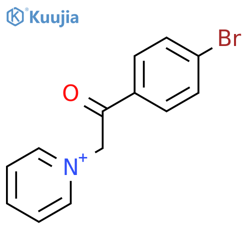 Pyridinium, 1-[2-(4-bromophenyl)-2-oxoethyl]- structure