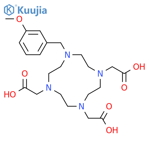 1,4,7,10-Tetraazacyclododecane-1,4,7-triacetic acid,10-[(3-methoxyphenyl)methyl]- structure
