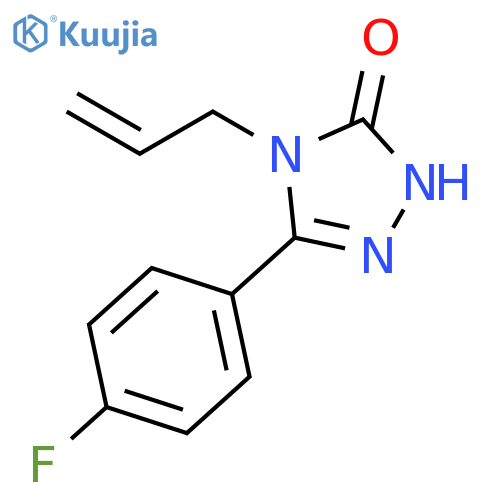 3H-1,2,4-Triazol-3-one, 5-(4-fluorophenyl)-2,4-dihydro-4-(2-propenyl)- structure