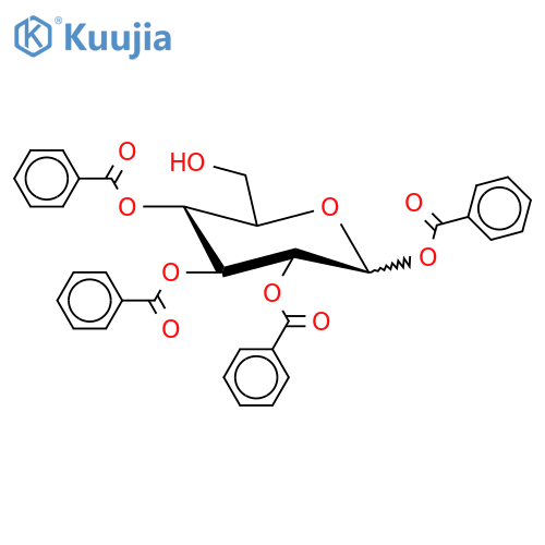 1,2,3,4-Tetra-O-benzoyl-D-glucopyranose structure