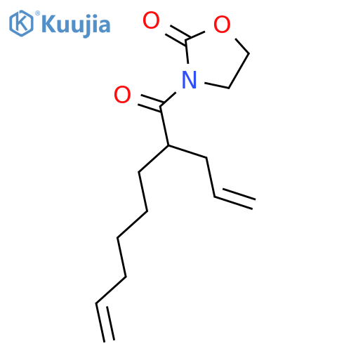 2-OXAZOLIDINONE, 3-[1-OXO-2-(2-PROPENYL)-7-OCTENYL]- structure