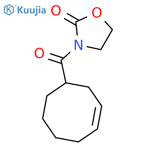 2-OXAZOLIDINONE, 3-(3-CYCLOOCTEN-1-YLCARBONYL)- structure