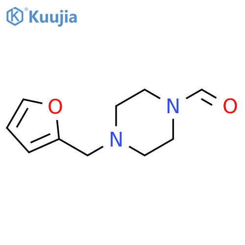 4-(2-furanylmethyl)-1-Piperazinecarboxaldehyde structure