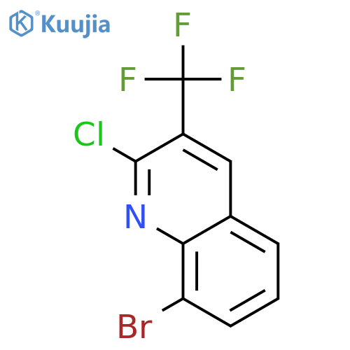 8-Bromo-2-chloro-3-(trifluoromethyl)quinoline structure