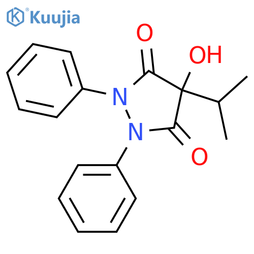3,5-PYRAZOLIDINEDIONE, 4-HYDROXY-4-(1-METHYLETHYL)-1,2-DIPHENYL- structure