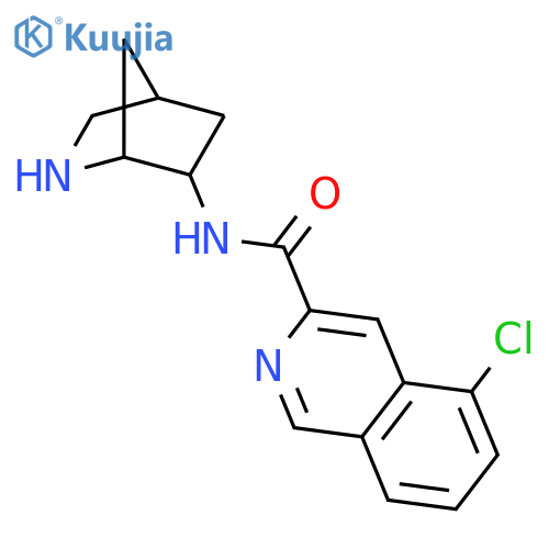 3-Isoquinolinecarboxamide, N-2-azabicyclo[2.2.1]hept-6-yl-5-chloro- structure