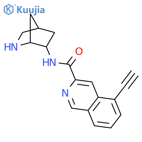 3-Isoquinolinecarboxamide, N-2-azabicyclo[2.2.1]hept-6-yl-5-ethynyl- structure