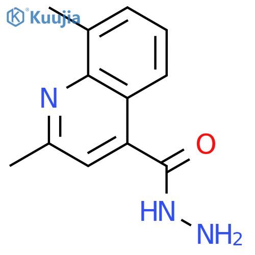 2,8-Dimethylquinoline-4-carbohydrazide structure