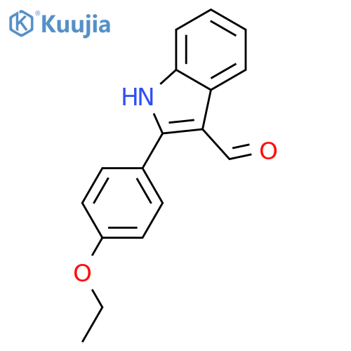 2-(4-ethoxyphenyl)-1H-indole-3-carbaldehyde structure