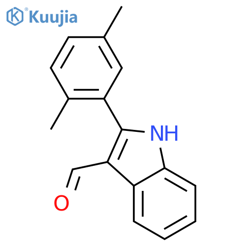 2-(2,5-Dimethylphenyl)-1H-indole-3-carbaldehyde structure
