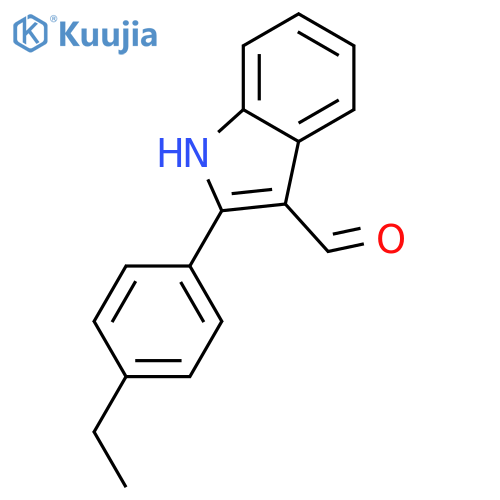 2-(4-ethylphenyl)-1h-indole-3-carbaldehyde structure