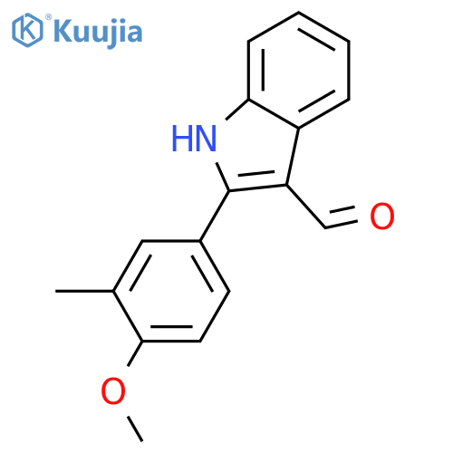 2-(4-methoxy-3-methylphenyl)-1H-indole-3-carbaldehyde structure