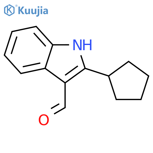 2-cyclopentyl-1H-indole-3-carbaldehyde structure