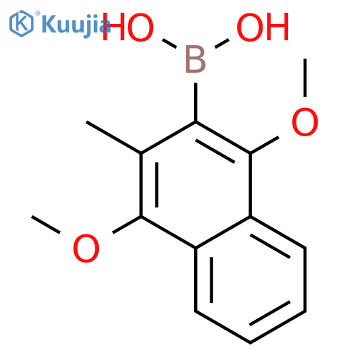 Boronic acid, (1,4-dimethoxy-3-methyl-2-naphthalenyl)- structure