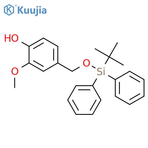 Phenol, 4-[[[(1,1-dimethylethyl)diphenylsilyl]oxy]methyl]-2-methoxy- structure