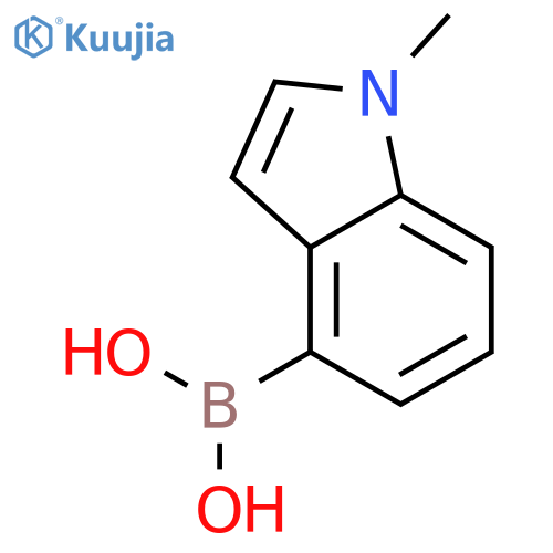(1-methyl-1H-indol-4-yl)boronic acid structure
