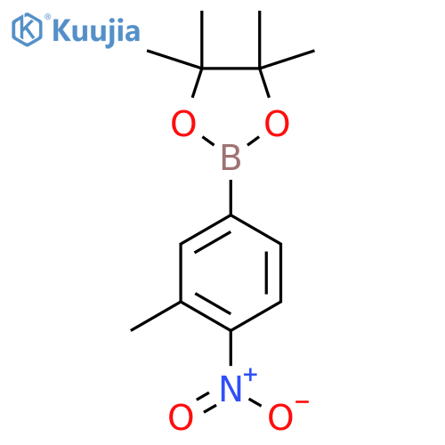 2-Methyl-3-nitrobenzeneboronic acid pinacol ester structure