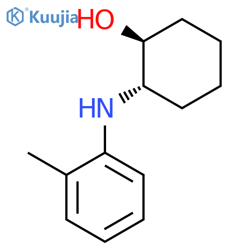trans-2-(2-methylphenyl)aminocyclohexan-1-ol structure