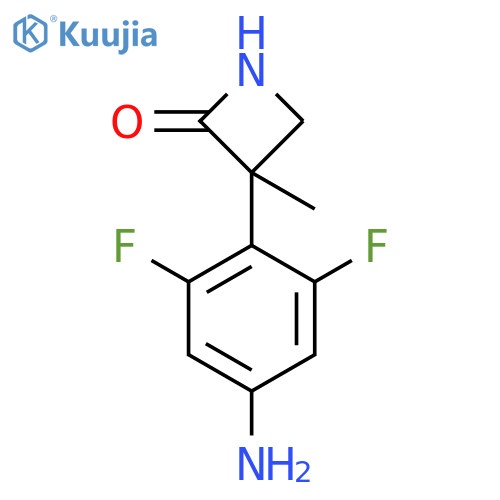 2-Azetidinone, 3-(4-amino-2,6-difluorophenyl)-3-methyl- structure