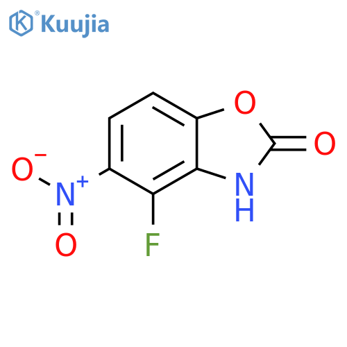 2(3H)-Benzoxazolone, 4-fluoro-5-nitro- structure