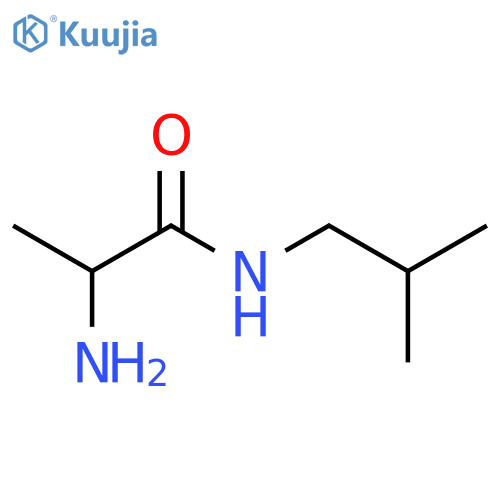 2-amino-N-(2-methylpropyl)propanamide structure