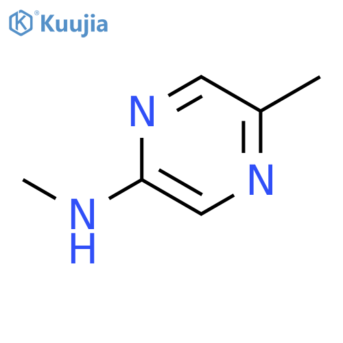2-Methyl-5-(methylamino)pyrazine structure