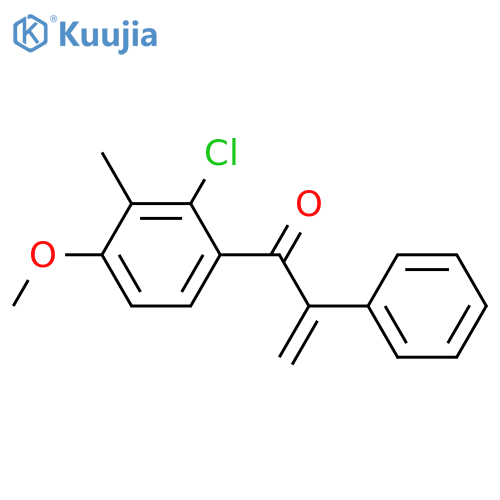 2-PROPEN-1-ONE, 1-(2-CHLORO-4-METHOXY-3-METHYLPHENYL)-2-PHENYL- structure