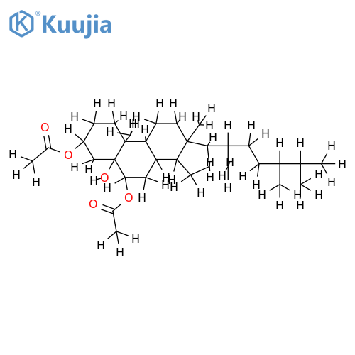 24(S)-methylcholestane-3beta,5alpha,6beta-triol-3,6-diacetate structure