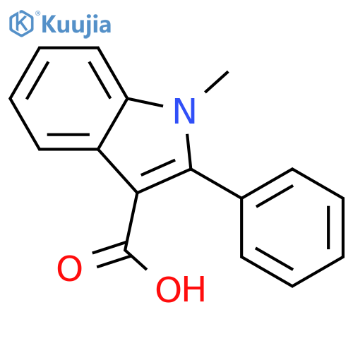1-methyl-2-phenyl-1H-indole-3-carboxylic acid structure