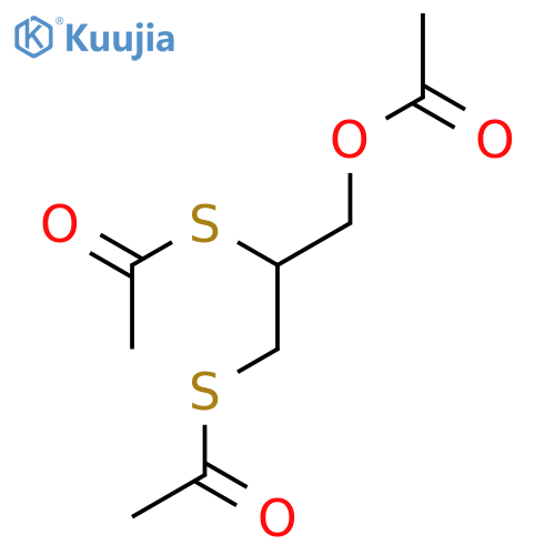2,3-bis(acetylsulfanyl)propyl acetate structure