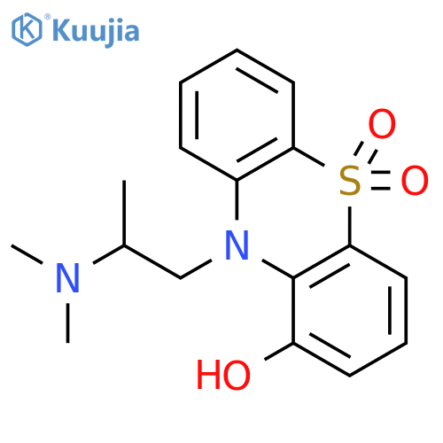 10H-Phenothiazinol, 10-[2-(dimethylamino)propyl]-, 5,5-dioxide structure