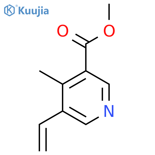 3-Pyridinecarboxylic acid, 5-ethenyl-4-methyl-, methyl ester structure