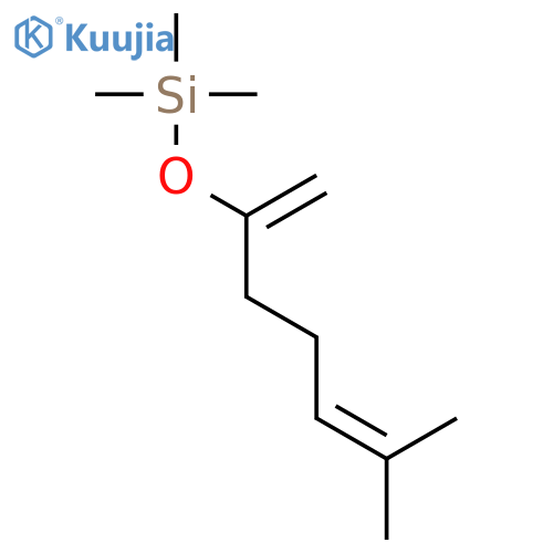 Silane, trimethyl[(5-methyl-1-methylene-4-hexenyl)oxy]- structure