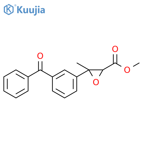 Oxiranecarboxylic acid, 3-(3-benzoylphenyl)-3-methyl-, methyl ester structure