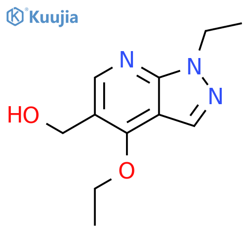 1H-Pyrazolo[3,4-b]pyridine-5-methanol, 4-ethoxy-1-ethyl- structure