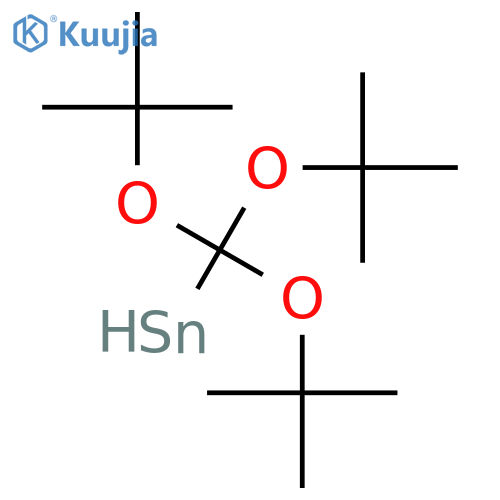 Stannane, tris(1,1-dimethylethoxy)methyl- structure
