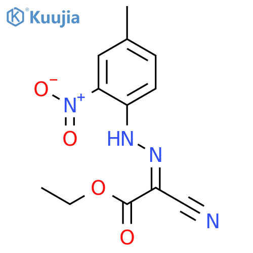 Acetic acid, cyano[(4-methyl-2-nitrophenyl)hydrazono]-, ethyl ester structure
