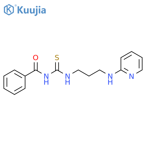 Benzamide, N-[[[3-(2-pyridinylamino)propyl]amino]thioxomethyl]- structure